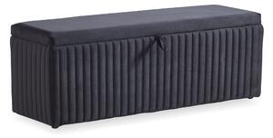 Banca Calipso Negru cu Lada de Depozitare 141x43x49cm