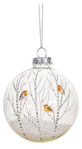 Ornament de Crăciun din sticlă Robins – Sass & Belle