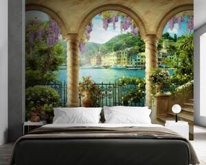 Tapet Floare, apă și plantă, Fototapet orașe și țări, u79431 : Uwalls.ro