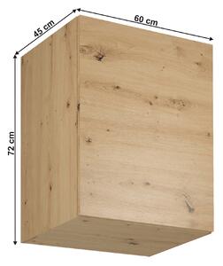 Dulap superior de bucătărie G60G Langari (stejar artisan) (S). 1016841