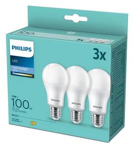 SET 3x bec LED Philips A67 E27/13W/230V 6500K