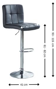 Scaun bar KJC342 Negru