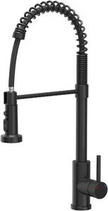 Quadron Alice baterie bucătărie pe picior negru 52138BLM
