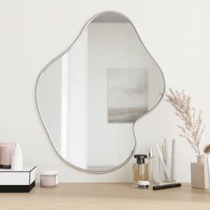 Oglindă de perete, argintiu, 60x50 cm