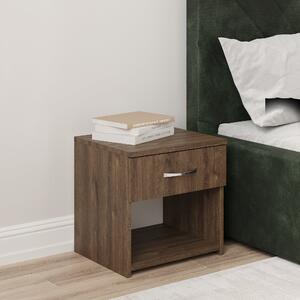 Noptiera haaus Remi, 1 Sertar, Stejar Bronz, 40 x 35 x 40 cm