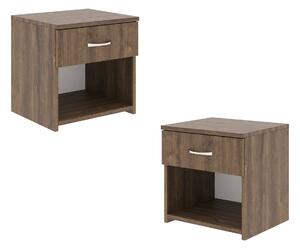 Set haaus Remi, 1 Sertar, Stejar Bronz, 40 x 35 x 40 cm