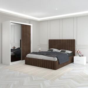 Dormitor Luca Maro Cu Dulap Tapitat 160x200