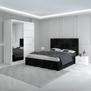 Dormitor Luca Negru 160x200