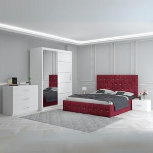 Dormitor Eric Rosu+ Comoda 3 Sertare 160x200