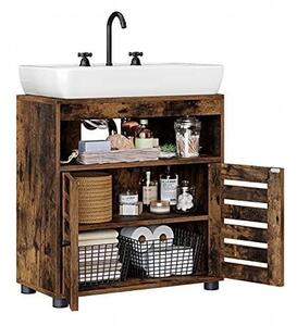 Dulap de baie sub chiuvetă - stil rustic