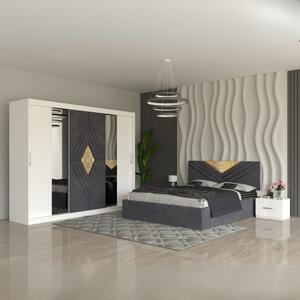 Dormitor Imperial Gri 160x200