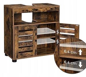 Dulap de baie sub chiuvetă - stil rustic