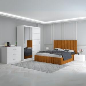 Dormitor Luca Caramiziu + Comoda 3 Sertare 160x200