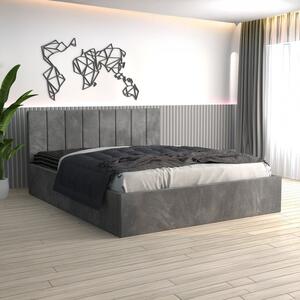 Pat Tapitat Sorin Gri+ Saltea Lux Ortopedica 160x200