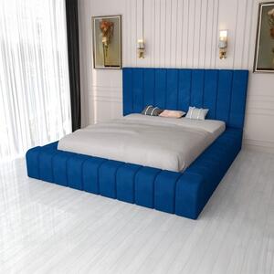 Pat Tapitat Complet Cod 01 Lemon + Saltea Lux Ortopedica 140x200