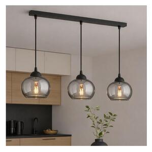 Brilagi - Lustră suspendată pe cablu DIOR 3xE27/60W/230V, negru/gri fumuriu