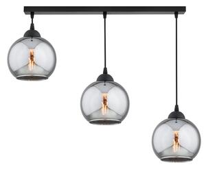 Brilagi - Lustră suspendată pe cablu DIOR 3xE27/60W/230V, negru/gri fumuriu