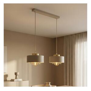 Brilagi - Lustră suspendată pe cablu SPRING 2xE27/60W/230V, bej/auriu