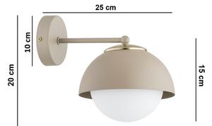 Brilagi - Aplica de perete COSMO 1xE27/60W/230V bej/auriu