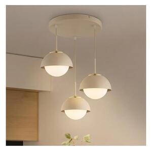 Brilagi - Lustră suspendată pe cablu COSMO 3xE27/60W/230V bej/auriu