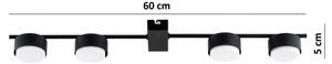 Brilagi - Spot LED MONO 4xGX53/12W/230V negru