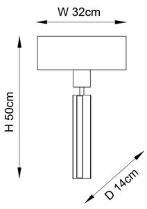 Lampă de perete Endon 95452, 1xE27/10W/230V, bej/auriu