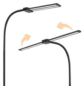 Lampă LED de podea dimabilă TEILO, 14W, 230V, 3000/4000/6000K, neagră