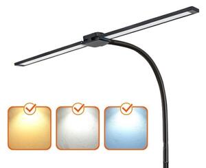 Lampă LED de podea dimabilă TEILO, 14W, 230V, 3000/4000/6000K, neagră