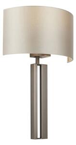 Endon 95449 - Aplica de perete 1xE27/10W/230V bej/crom mat