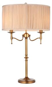 Endon 63648 - Lampă de birou STANFORD 2xE14/40W/230V alamă/bej