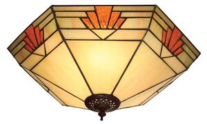 Endon 64284 - Plafonieră Tiffany NEVADA, 2xE27/60W/230V, diametru 40 cm
