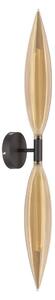 Aplica de perete NORDIC 2xG9/5W/230V negru/bej fumuriu
