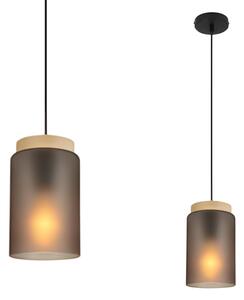 Lampă suspendată APP1810-1CP Frosted Grey