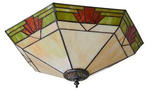 Endon 64284 - Plafonieră Tiffany NEVADA, 2xE27/60W/230V, diametru 40 cm