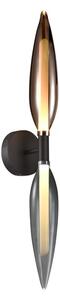 Aplica de perete NORDIC 2xG9/5W/230V, crom negru/cupru