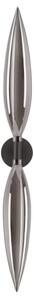 Aplica de perete NORDIC 2xG9/5W/230V negru/gri fumuriu