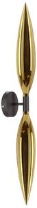 Aplica de perete NORDIC 2xG9/5W/230V negru/auriu