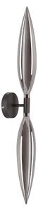 Aplica de perete NORDIC 2xG9/5W/230V negru/gri fumuriu