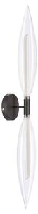 Aplica de perete NORDIC 2xG9/5W/230V negru/transparent