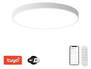 Immax NEO 07315L-LED Plafonieră reglabilă SEMPLICI 96W/230V diam. 80 cm Wi-Fi Tuya albă + telecomandă