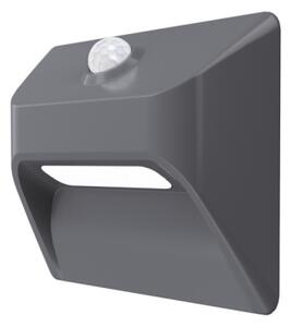 Immax 08309L - LED reîncărcabilă pentru trepte STEP LIGHT, cu senzor, 0,3 W / 3,7 V, 2200 mAh, IP53, gri