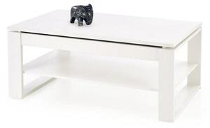 Masuta cafea BETTY, alb, PAL laminat, 120x65/92x50/72 cm