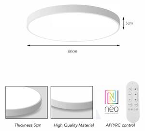 Immax NEO 07315L-LED Plafonieră reglabilă SEMPLICI 96W/230V diam. 80 cm Wi-Fi Tuya albă + telecomandă
