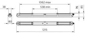 Philips - Corp de iluminat tehnic tip fluorescent LED CORELINE LED/25W/230V 120 cm IP66