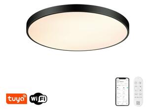 Immax NEO 07313L-LED Plafonieră dimabilă SEMPLICI 96W/230V diametru 80 cm Wi-Fi Tuya negru + telecomandă