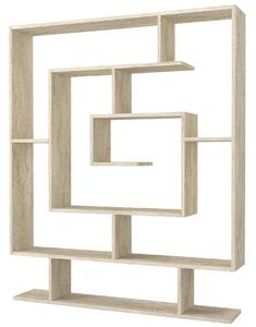 Biblioteca SARMASIK, efect de piatra travertin, PAL melaminat, 125x22x