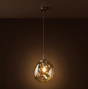 Brilagi - Lustru suspendat cu cablu VULCANO 1xE27/15W/230V bronz/bej fumuriu