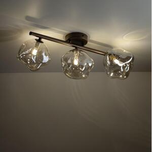 Brilagi - Lustră aplicată VULCANO 3xG9/8W/230V bronz/bej fumuriu