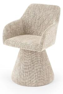 Scaun rotativ K603, stofa clasica bej, 55x55x85 cm