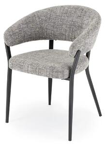 Scaun K609, gri/negru, stofa clasica/metal, 53x56x77 cm